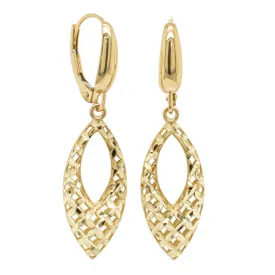 14ct Yellow Gold Rossini Drop Earrings