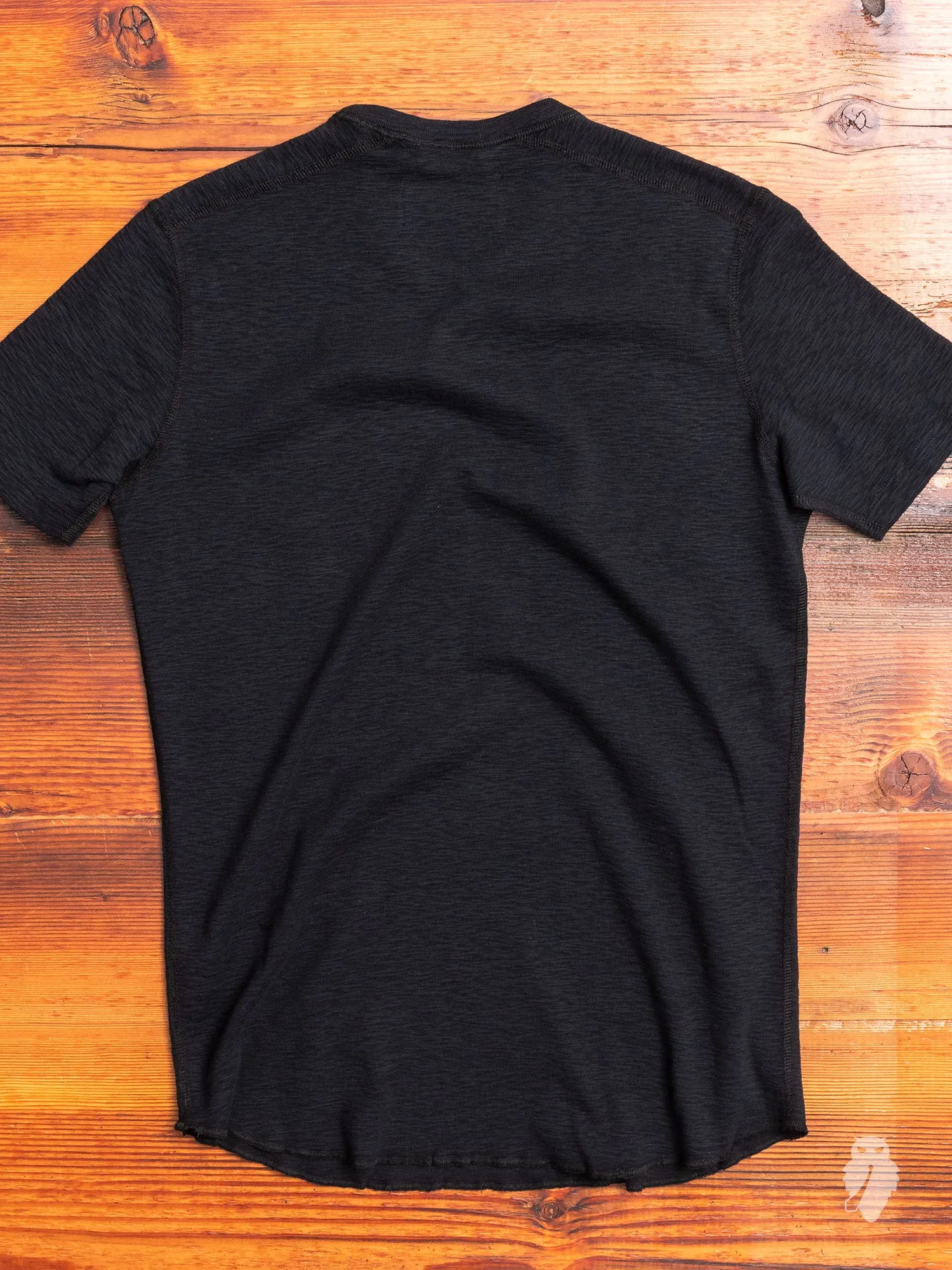 1x1 Slub T-Shirt in Black