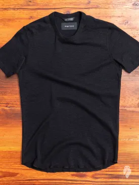 1x1 Slub T-Shirt in Black