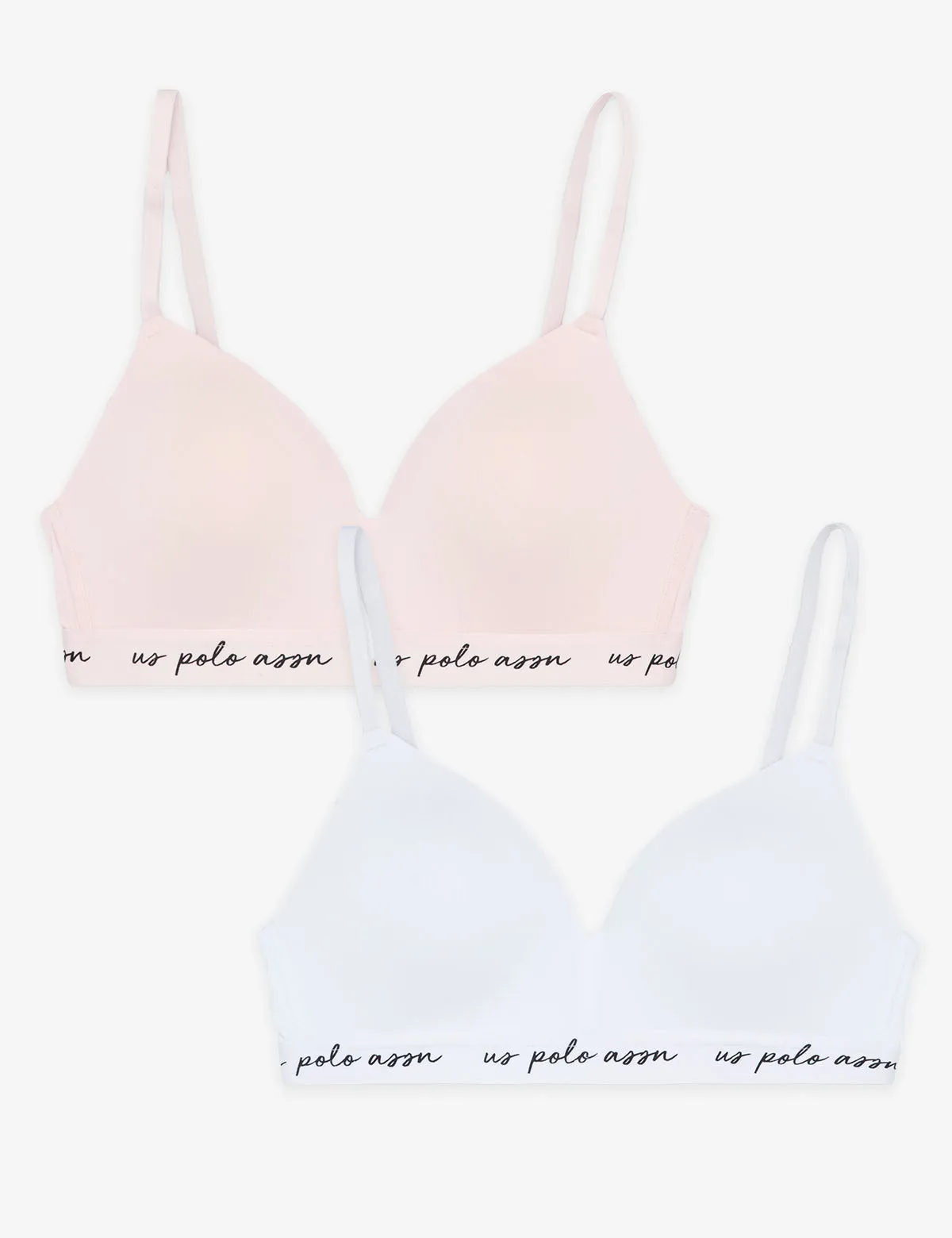 2PK WIRE FREE CLASP BACK BRAS WITH ADJUSTABLE STRAPS