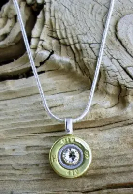 410 Gauge Brass Shotgun Shell Bullet Necklace