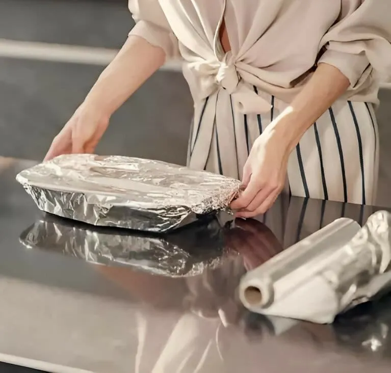 Aluminum Silver Foil Roll Paper for Kitchen Perfect for Cooking, Baking and Packing Food (Multi Sizes)