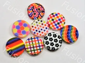 Assorted Pack Of Printed Acrylic Button