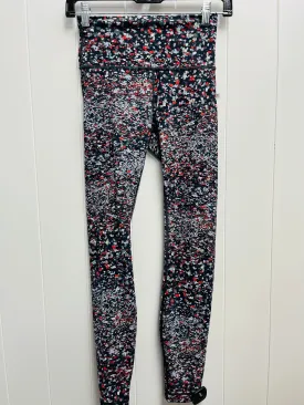 Athletic Leggings By Lululemon In Black & Red, Size: 4