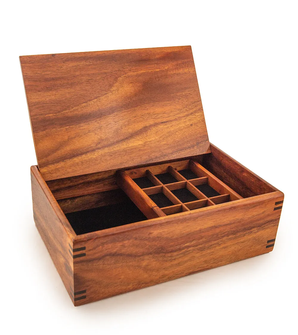 Bishop Koa Box w/ Tray