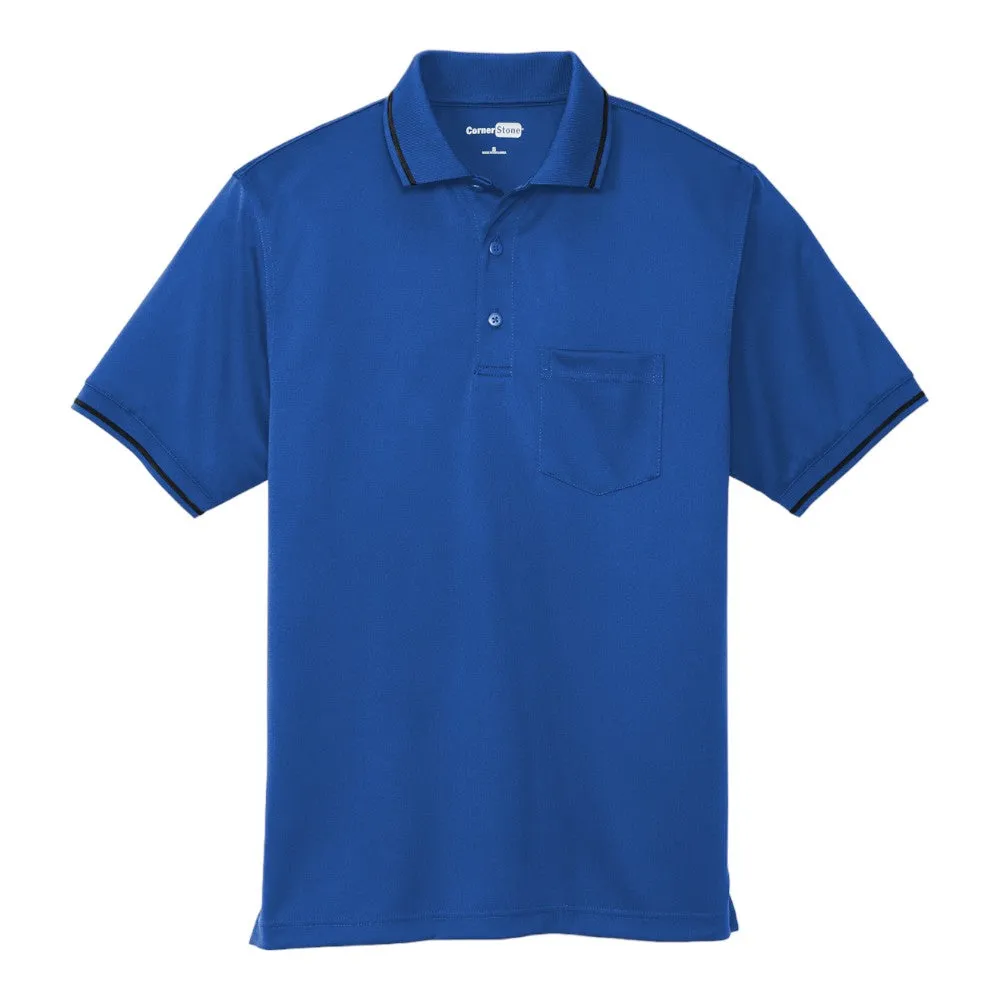 CornerStone Select Snag Proof Tipped Pocket Polo CS415