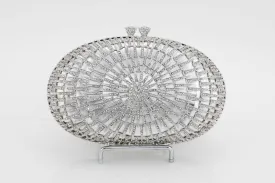 Diamond Oval Starburst Evening Bag