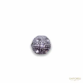 Elegant Cord End Little Ball Shaped with Rhinestones 5700 - Gafforelli Srl