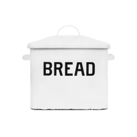 Enameled Bread Box with Lid