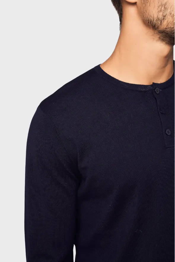 Henley Cotton Cashmere T-shirt