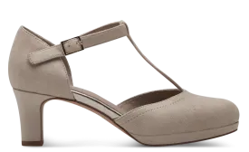 Jana Ladies Ankle Strap Block Heel Shoe 24474-42 400