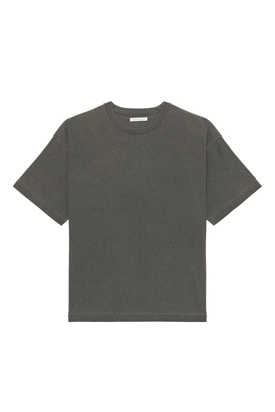 John Elliott Reversed Cropped Tee 'Washed Black'