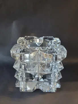 Mikasa Crystal Cube Tealight Candle Votive