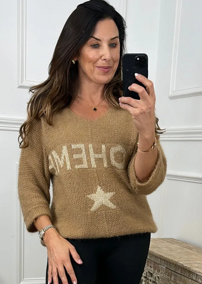 Mikela Camel BOHEME Sweater