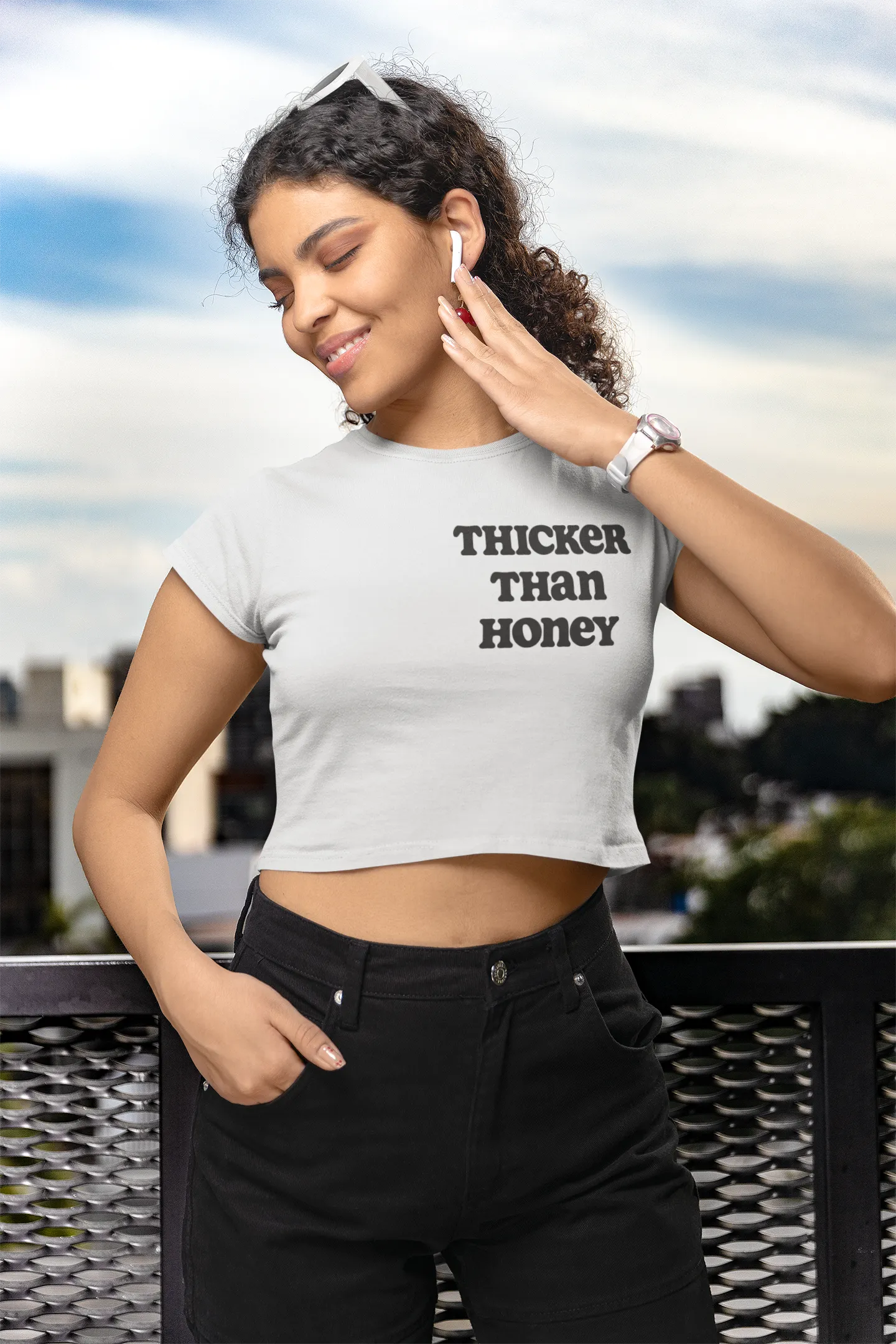 THICKER THAN HONEY Crop Top