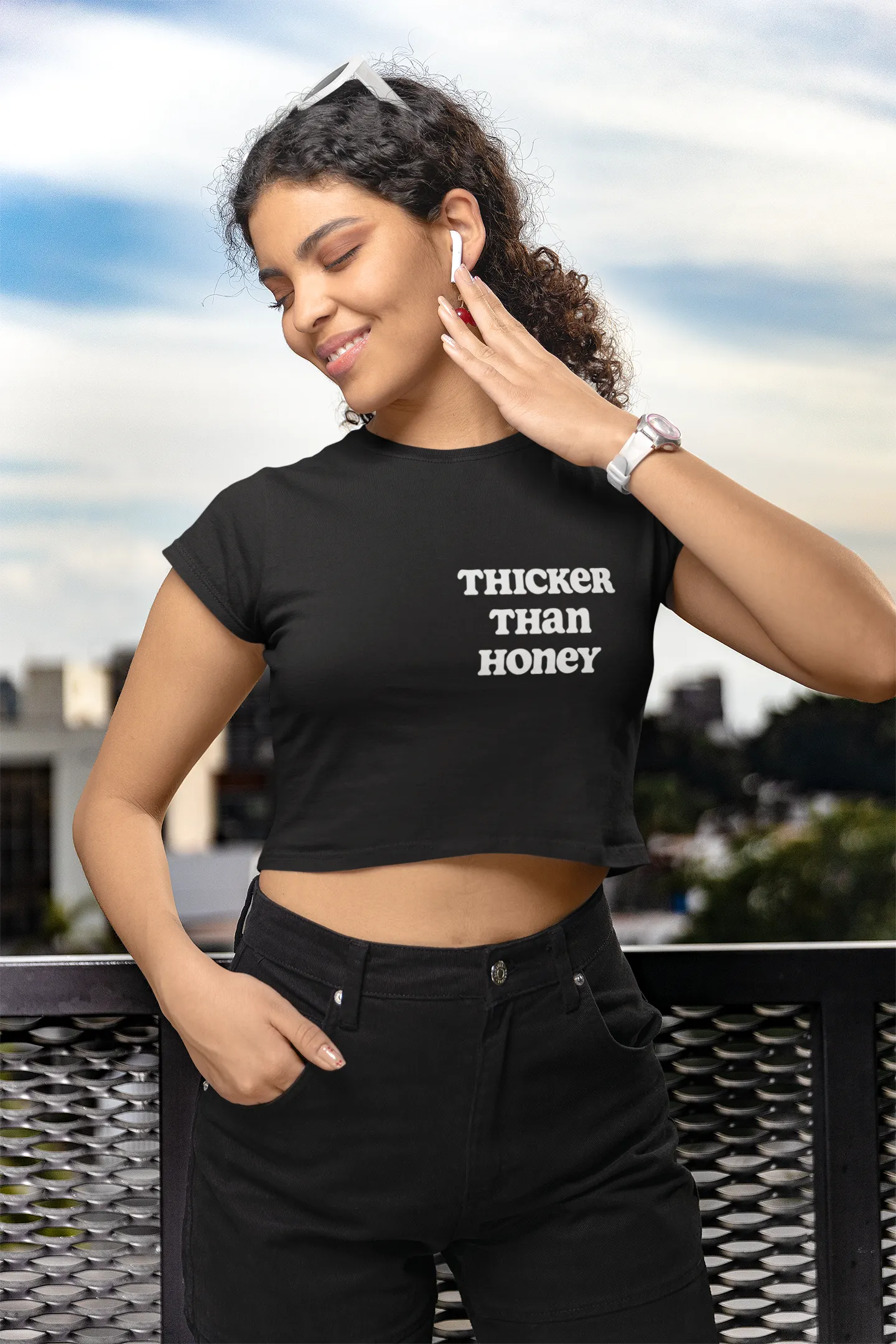 THICKER THAN HONEY Crop Top