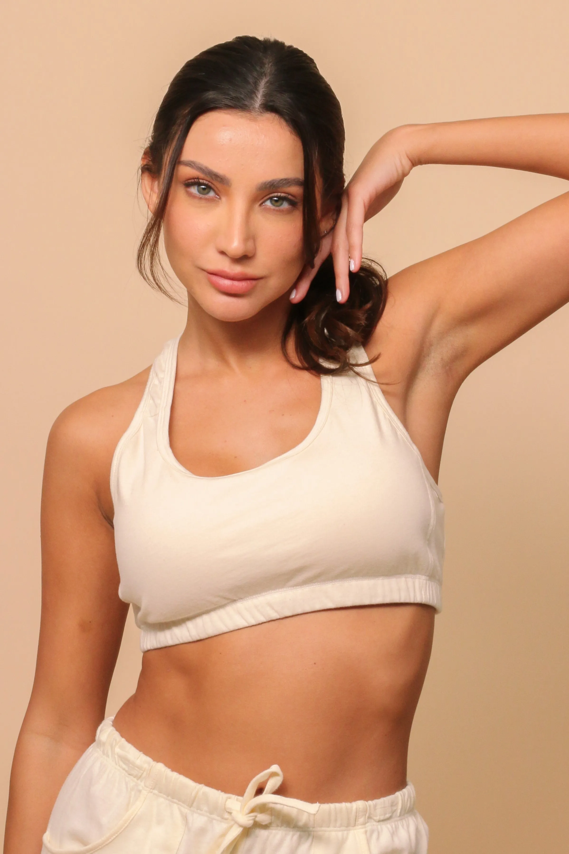 Women's Comfy Curve Racerback Crop Top Bra