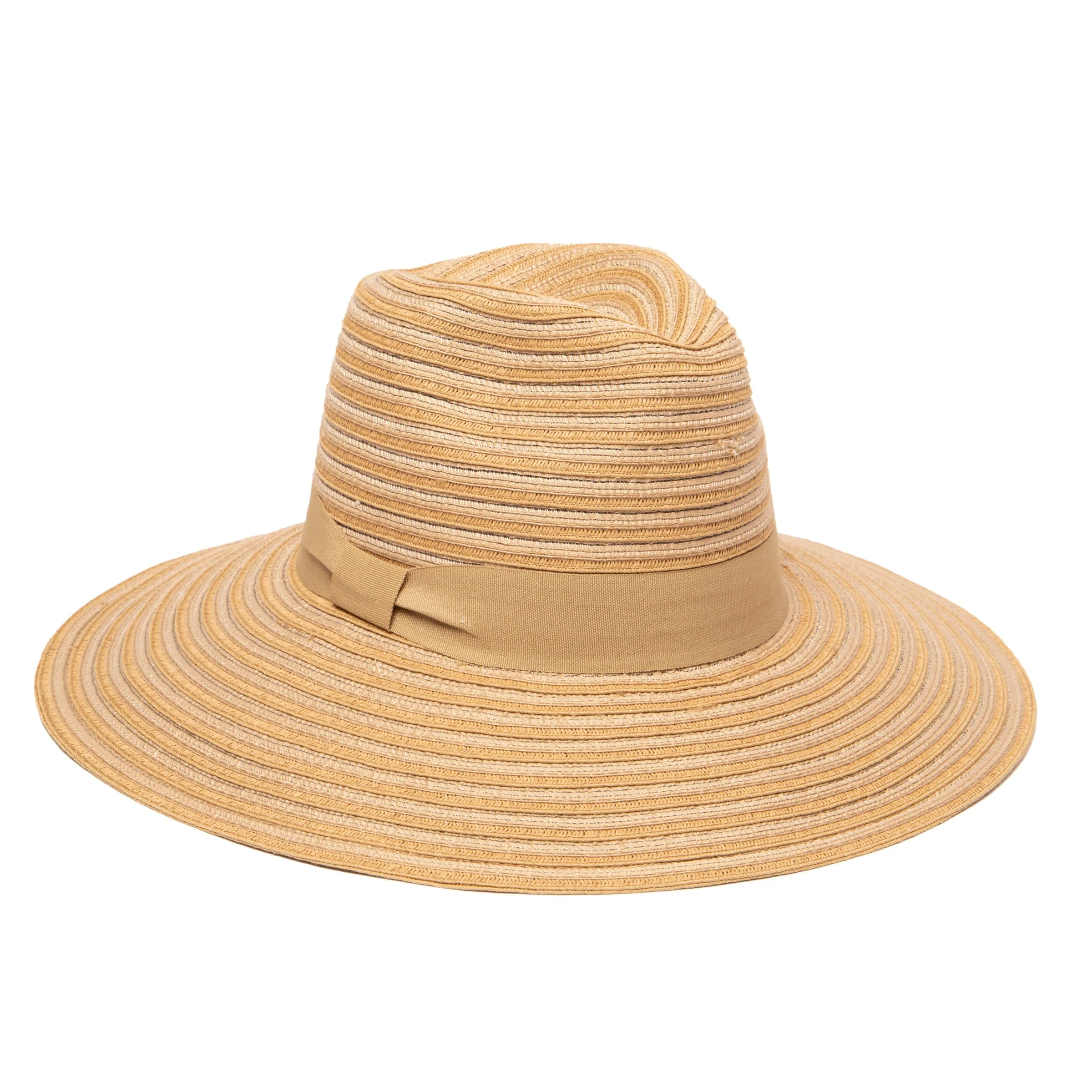 Women's Mixed Braid Pinched Knot Trim Fedora